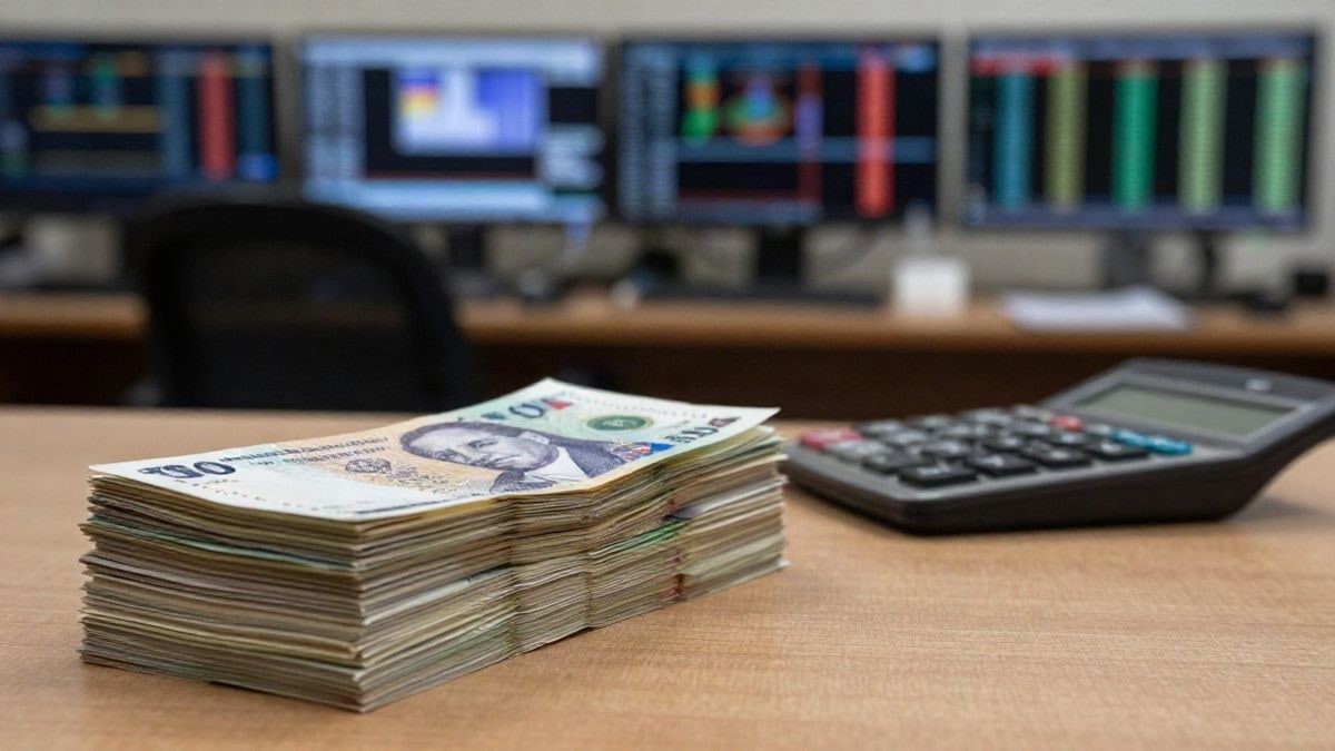 Imagen ilustrativa: bonos y calculadora sobre una mesa en un entorno financiero