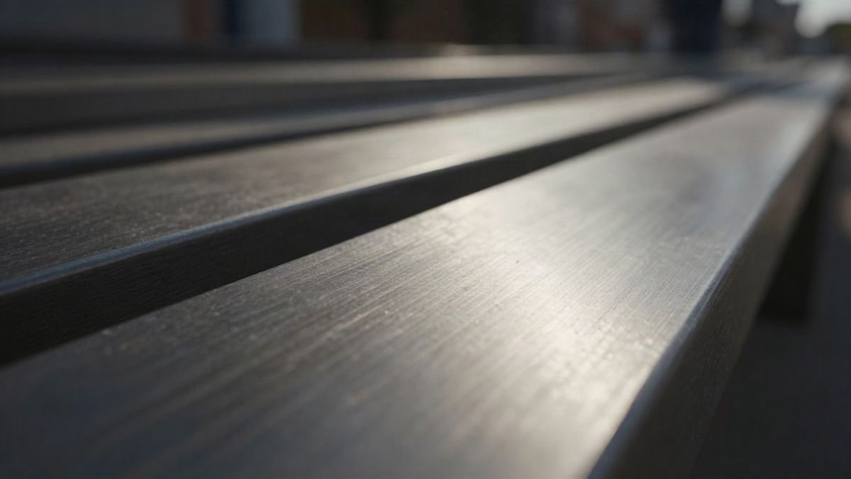 Illustrative image: close-up detail of a brushed steel surface illuminated by lateral natural light